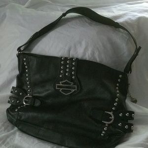 Women's Harley Davidson leather shoulder bag